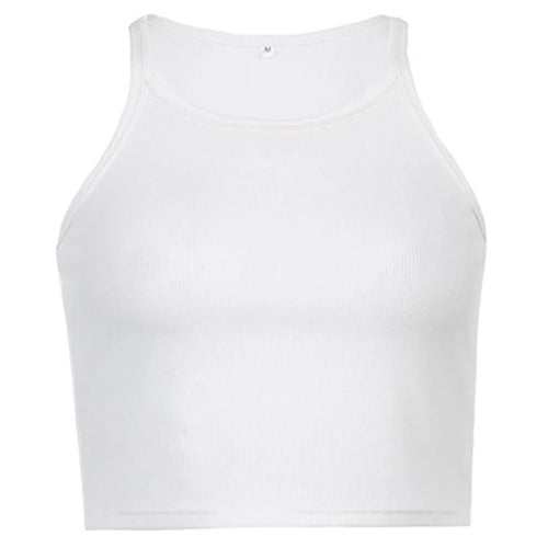 Camisole courte décontractée sans manches