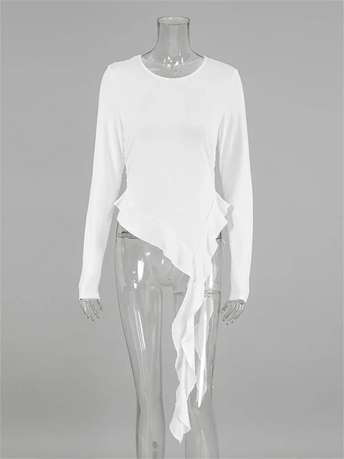 Pull T-shirt Slim Blanc