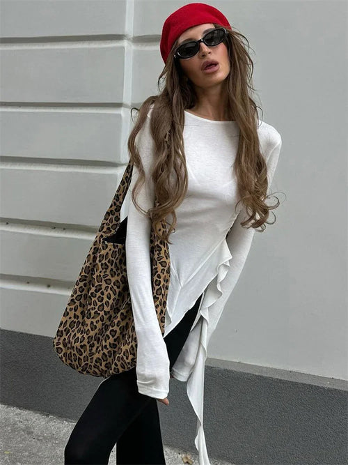 Pull T-shirt Slim Blanc