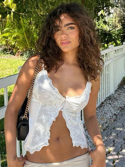 Cardigan à boutons et imprimé floral en dentelle