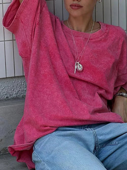 T-shirt délavé surdimensionné