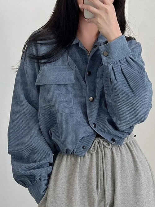 Veste courte à manches longues