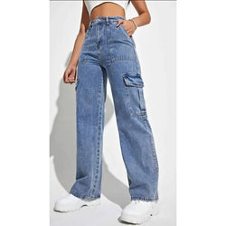Pantalon cargo en jean