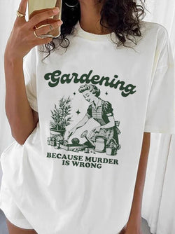 T-shirt imprimé surdimensionné